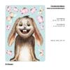 Auf dem Bild ist das Produkt: Fensterbild Frühling Ostern Hase bunte Schmetterlinge Wiederverwendbare Fensterdeko Kinderzimmer Kind, Osterdeko, Frühlingsdeko zum Preis von €13.90 abgebildet.