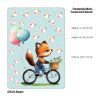 Auf dem Bild ist das Produkt: Fensterbild Frühling Fuchs mit Ballons und Vögeln Fensterdeko Kinderzimmer Kind zum Preis von €13.9 abgebildet.