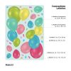 Auf dem Bild ist das Produkt: Fensterbild Karneval Luftballons Konfetti wiederverwendbar Frühling bunte Ballons Fasching zum Preis von €17.9 abgebildet.