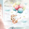 Auf dem Bild ist das Produkt: Fensterbild Ostern Hasen Mädchen mit Ballons und Schmetterlingen Frühling Fensterdeko Frühlingsdeko Kinderzimmer zum Preis von €13.9 abgebildet.