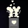 Auf dem Bild ist das Produkt: Leuchtaufkleber Mäuse Kinderzimmer mit Herzchen Leuchtsticker Leuchtaufkleber leuchten im Dunklen Maus zum Preis von €5.9 abgebildet.