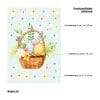 Auf dem Bild ist das Produkt: Fensterbild Frühling Wiederverwendbar Ostern Ostereier Korb mit Schmetterlingen Blumen Fensterdeko Kinderzimmer Kind Frühlingsdeko zum Preis von €13.9 abgebildet.