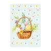 Auf dem Bild ist das Produkt: Fensterbild Frühling Wiederverwendbar Ostern Ostereier Korb mit Schmetterlingen Blumen Fensterdeko Kinderzimmer Kind Frühlingsdeko zum Preis von €13.9 abgebildet.