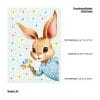 Auf dem Bild ist das Produkt: Fensterbild Frühling Ostern Osterhase hineinschauend Schmetterlingen Blumenstrauß Wiederverwendbar Fensterdeko Kinderzimmer Kind Frühlingsdeko zum Preis von €13.9 abgebildet.