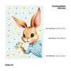 Auf dem Bild ist das Produkt: Fensterbild Frühling Ostern Osterhase hineinschauend Schmetterlingen Blumenstrauß Wiederverwendbar Fensterdeko Kinderzimmer Kind Frühlingsdeko zum Preis von €13.9 abgebildet.
