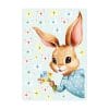 Auf dem Bild ist das Produkt: Fensterbild Frühling Ostern Osterhase hineinschauend Schmetterlingen Blumenstrauß Wiederverwendbar Fensterdeko Kinderzimmer Kind Frühlingsdeko zum Preis von €13.9 abgebildet.