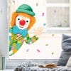 Auf dem Bild ist das Produkt: Fensterbild Karneval Clown von der Seite wiederverwendbar Frühling bunte Geburtstag Fasching farbig zum Preis von €13.9 abgebildet.