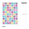 Auf dem Bild ist das Produkt: Fensterbild Konfetti Karneval wiederverwendbar Frühling bunte Punkte Fasching farbige kleine Kreise A4 zum Preis von €13.9 abgebildet.