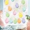 Auf dem Bild ist das Produkt: Fensterbild Set Frühling Ostern bemalte Ostereiern pastel Fensterdeko Kinderzimmer Frühlingsdeko zum Preis von €13.9 abgebildet.