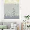Auf dem Bild ist das Produkt: Sichtschutzfolie Wiederverwendbar Schilf grau maritim Fensterfolie Fensterdeko Milchglasfolie zum Preis von €24.9 abgebildet.
