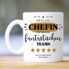 Auf dem Bild ist das Produkt: Tasse bedruckt Ich bin stolzer Chef, Chefin, Papa, Bruder eines fantastischen Teams, Geschenk Kollege Kaffeetasse Kaffeebecher zum Preis von €15.9 abgebildet.
