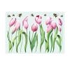 Auf dem Bild ist das Produkt: Fensterbild Frühling Tulpen und Bienen Osterdeko Blumenwiese Fensterdeko Kinderzimmer Kind zum Preis von €13.9 abgebildet.