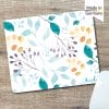 Auf dem Bild ist das Produkt: Mauspad Mousepad Blätter floral, personalisiertes Geschenk Büro Deko Schreibtischunterlage benutzerdefiniert zum Preis von €14.9 abgebildet.