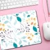 Auf dem Bild ist das Produkt: Mauspad Mousepad Blätter floral, personalisiertes Geschenk Büro Deko Schreibtischunterlage benutzerdefiniert zum Preis von €14.9 abgebildet.