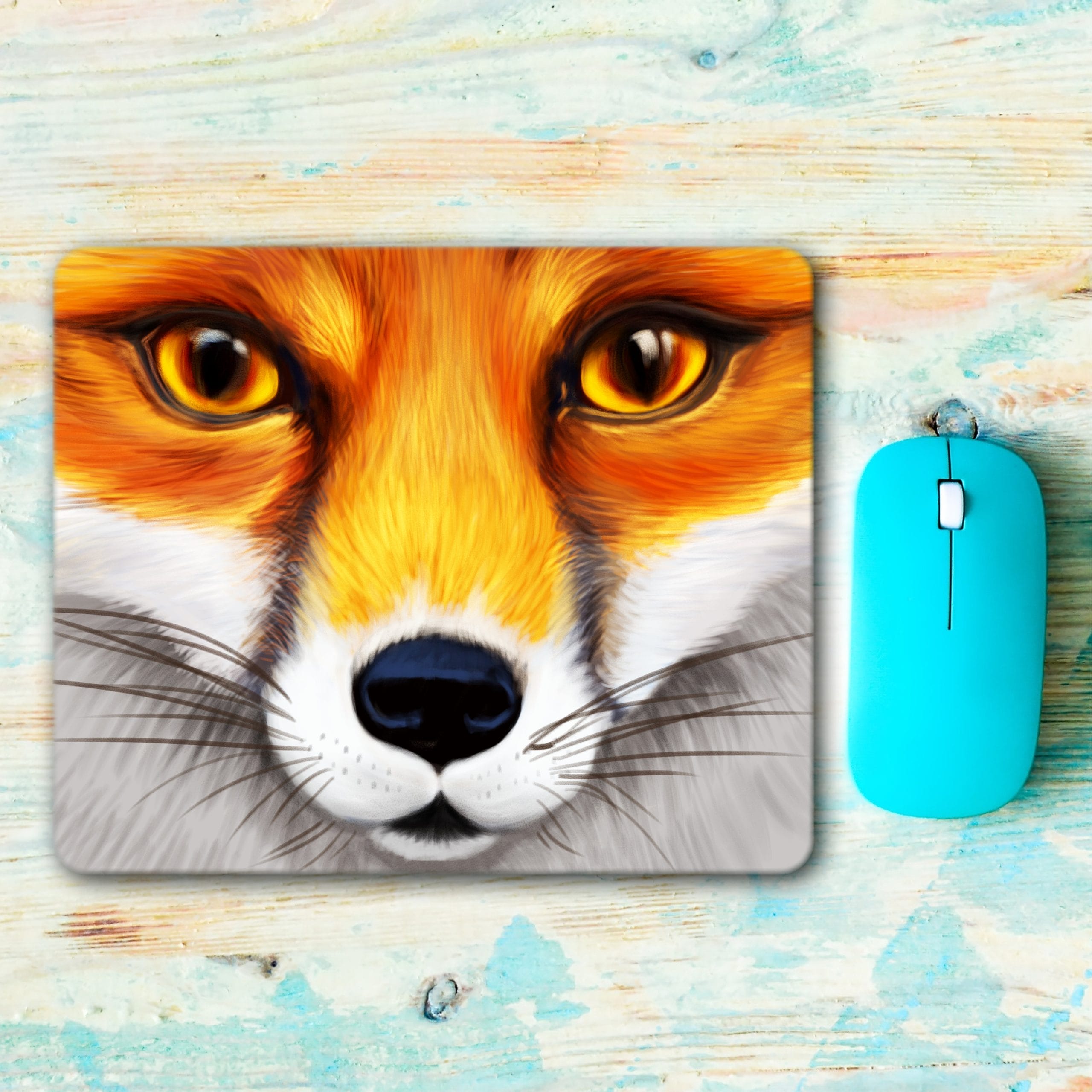 Mauspad Mousepad Fuchs Schreibtischunterlage benutzerdefiniertes Geschenk Büro