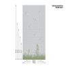 Auf dem Bild ist das Produkt: Sichtschutzfolie filigranes grünes Schilf maritim Fensterfolie Fensterdeko Milchglasfolie Fensterdekoration Wiederverwendbar zum Preis von €24.9 abgebildet.