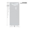 Auf dem Bild ist das Produkt: Sichtschutzfolie Kirschblütenzweig Vogelkäfig Fensterfolie Fensterdeko Milchglasfolie Wiederverwendbar Sichtschutz zum Preis von €24.9 abgebildet.