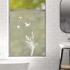 Auf dem Bild ist das Produkt: Sichtschutzfolie mit Schilf an einer Seite mit Vögeln maritime Fensterfolie Fensterdeko Milchglasfolie zum Preis von €24.9 abgebildet.