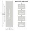 Auf dem Bild ist das Produkt: Sichtschutzfolie Türfolie Wunschname Personalisiert Fensterfolie Türdeko Fensterdeko Milchglasfolie zum Preis von €24.9 abgebildet.
