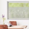 Auf dem Bild ist das Produkt: Sichtschutzfolie Wiese schiefe Gräser Wildblumen Fensterfolie Fensterdeko Milchglasfolie Sichtschutz Wiederverwendbar zum Preis von €24.9 abgebildet.