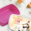 Auf dem Bild ist das Produkt: Brotdose Pferd personalisiert mit Wunschnamen Vesperbox Geschenk anpassbar Einschulung Mädchen zum Preis von €19.9 abgebildet.