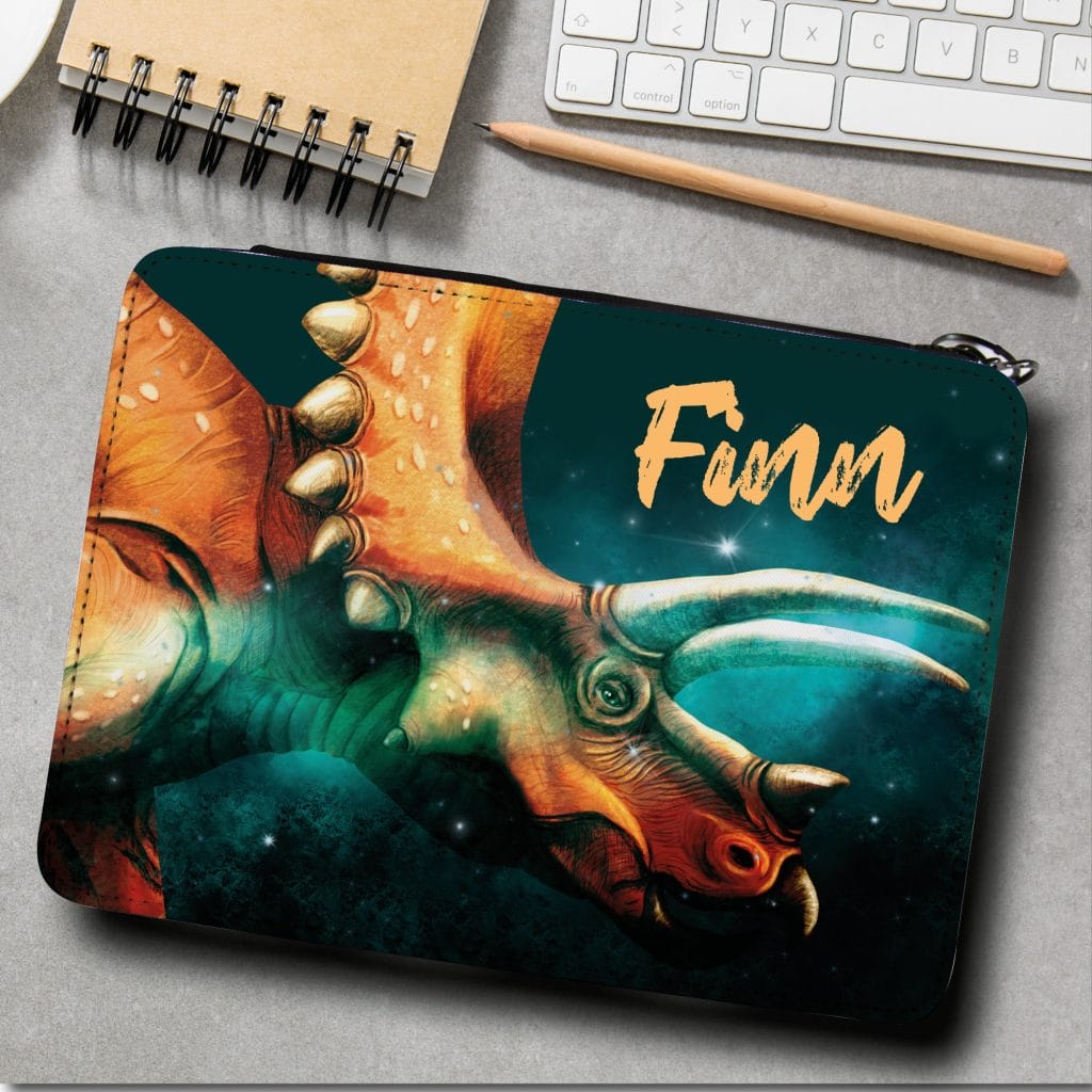 POLERO Federmäppchen Dinosaurier Design – Schlamperbox Mit Reißverschluss, Großes Fassungsvermögen