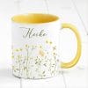 Auf dem Bild ist das Produkt: Tasse Wildblumen personalisiert farbig mit Wildblumen und dem Wunschnamen Natur Naturliebhaber zum Preis von €17.90 abgebildet.