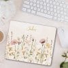 Auf dem Bild ist das Produkt: Mauspad personalisiert Wildblumen Mousepad floral sepia Blumen Wunschname Geschenk Geburtstag Büro zum Preis von €14.9 abgebildet.