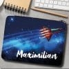 Auf dem Bild ist das Produkt: Gefüllte Federtasche Federmäppchen Rakete blau personalisiert Wunschname Schulanfang Schule Einschulungsgeschenk zum Preis von €29.9 abgebildet.