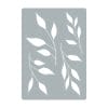 Auf dem Bild ist das Produkt: Fensterbild weiße Zweige Gräser Rahmen wiederverwendbar natur Fensteraufkleber Fensterdekoration Frühling zum Preis von €13.9 abgebildet.