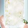 Auf dem Bild ist das Produkt: Fensterbild gelbes Wildgras Gräser Zweig Rahmen wiederverwendbar Fensteraufkleber Fensterdekoration Frühling zum Preis von €17.90 abgebildet.
