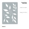 Auf dem Bild ist das Produkt: Fensterbild weiße Zweige Gräser Rahmen wiederverwendbar natur Fensteraufkleber Fensterdekoration Frühling zum Preis von €13.9 abgebildet.