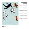 Auf dem Bild ist das Produkt: Fensterbild Fußballer Kinderzimmer Fussball Fußballnetz Tor Junge EM WM Sport wiederverwendbar Fenstersticker Fußballspieler zum Preis von €13.9 abgebildet.