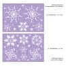 Auf dem Bild ist das Produkt: Fensterbild Weihnachten Winter Schneeflocken Aufkleber Set WIEDERVERWENDBAR Weihnachtsdeko Advent Winterdekoration zum Preis von €17.90 abgebildet.
