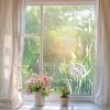 Auf dem Bild ist das Produkt: Fensterbild weißes Schilf Zweige Gräser Rahmen wiederverwendbar natur Fensteraufkleber Fensterdekoration Frühling Terrassentür zum Preis von €13.9 abgebildet.