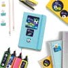 Auf dem Bild ist das Produkt: Namensaufkleber Sticker Fußball blau Wunschname Set Aufkleber Fussball Schule Kindergarten Aufkleberset Name Einschulung Bücheraufkleber zum Preis von €14.9 abgebildet.