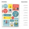 Auf dem Bild ist das Produkt: Namensaufkleber Sticker Roboter Wunschname Set Aufkleber Robo Schule Kindergarten Aufkleberset Wunschname Einschulung Bücheraufkleber zum Preis von €14.9 abgebildet.