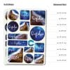 Auf dem Bild ist das Produkt: Namensaufkleber Sticker Pferd Set Aufkleber blaue Pferde Kinderzimmer Möbelaufkleber Aufkleberset Wunschname Einschulung zum Preis von €14.9 abgebildet.