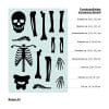 Auf dem Bild ist das Produkt: Fensterbild Halloween Skelett schwarze Silhouette Knochen Fensterdeko Kinderzimmer Wohnzimmer Fensterfolie Fensterdekoration zum Preis von €13.9 abgebildet.