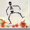 Auf dem Bild ist das Produkt: Fensterbild Halloween Skelett schwarze Silhouette Knochen Fensterdeko Kinderzimmer Wohnzimmer Fensterfolie Fensterdekoration zum Preis von €13.9 abgebildet.