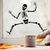 Auf dem Bild ist das Produkt: Fensterbild Halloween Skelett schwarze Silhouette Knochen Fensterdeko Kinderzimmer Wohnzimmer Fensterfolie Fensterdekoration zum Preis von €13.9 abgebildet.