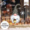 Auf dem Bild ist das Produkt: Fensterbild Weihnachten Winter einzelne Zwerge Wichtel und Schneeflocken Fensteraufkleber zum Preis von €13.90 abgebildet.