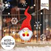 Auf dem Bild ist das Produkt: Fensterbild Weihnachten Winter einzelne Zwerge Wichtel und Schneeflocken Fensteraufkleber zum Preis von €13.90 abgebildet.