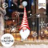 Auf dem Bild ist das Produkt: Fensterbild Weihnachten Winter einzelne Zwerge Wichtel und Schneeflocken Fensteraufkleber zum Preis von €13.90 abgebildet.