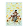 Auf dem Bild ist das Produkt: Fensterbild Herbst Vogelscheuche mit Sonnenblumen und Blättern Rabe herbstlicher Fensteraufkleber Fensterdeko Eingang Küche Erntedankfest zum Preis von €13.9 abgebildet.