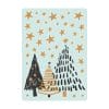 Auf dem Bild ist das Produkt: Fensterbild Weihnachten Tannenbäume Set mit Sterne grün weiß gold minimalistisch Fensteraufkleber Weihnachtsdekoration wiederverwendbar zum Preis von €13.9 abgebildet.
