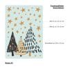 Auf dem Bild ist das Produkt: Fensterbild Weihnachten Tannenbäume Set mit Sterne grün weiß gold minimalistisch Fensteraufkleber Weihnachtsdekoration wiederverwendbar zum Preis von €13.9 abgebildet.