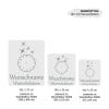Auf dem Bild ist das Produkt: Wandtattoo Ergänzung Uhr In diesen Momenten stand unsere Zeit kurz still personalisiert Namen Datum Familientattoo Wandsticker Erinnerungen zum Preis von €11.90 abgebildet.