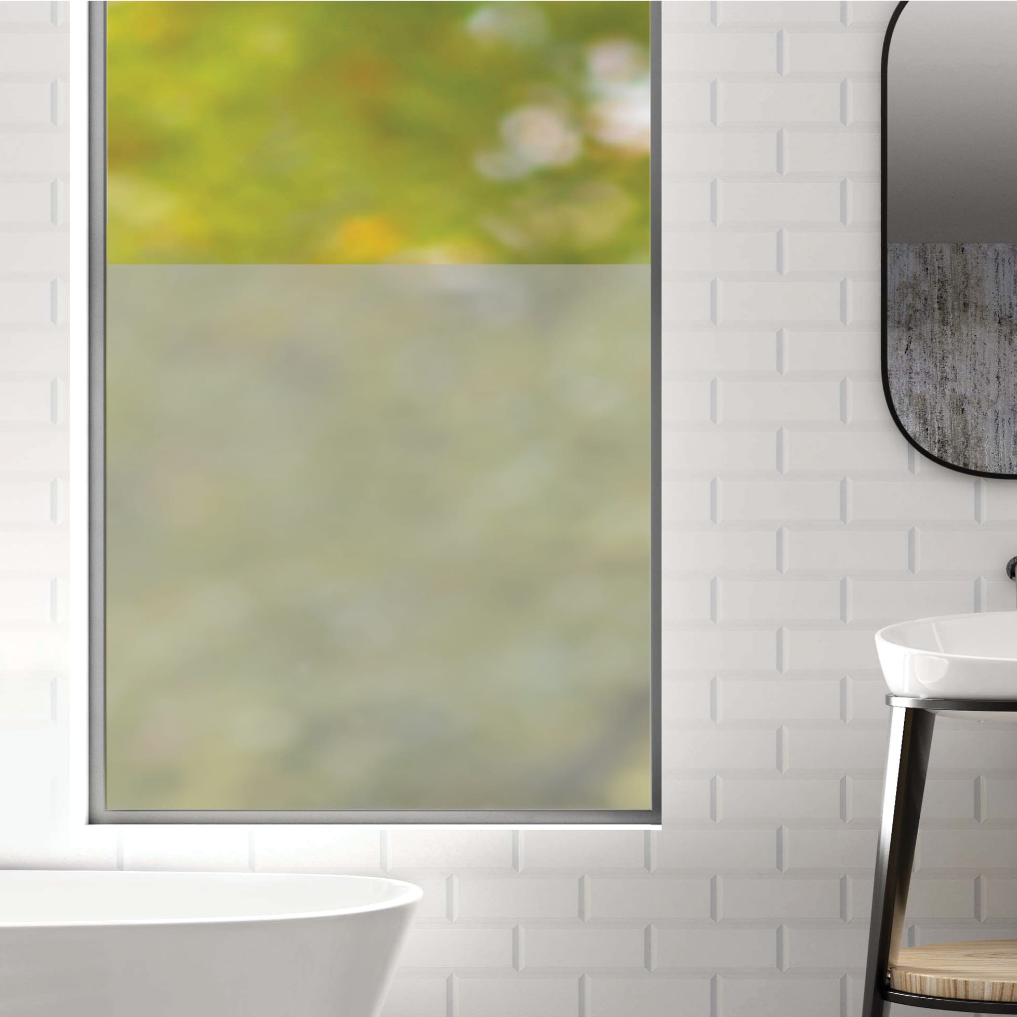 Auf dem Bild ist das Produkt: Sichtschutzfolie Duschkabine ohne Motiv Fensterfolie Dusche Duschglastür Duschwand Milchglasfolie Spritzschutz Badezimmer zum Preis von €23.9 abgebildet.