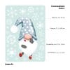 Auf dem Bild ist das Produkt: Fensterbild Weihnachten Winter einzelne Zwerge Wichtel und Schneeflocken Fensteraufkleber zum Preis von €13.90 abgebildet.